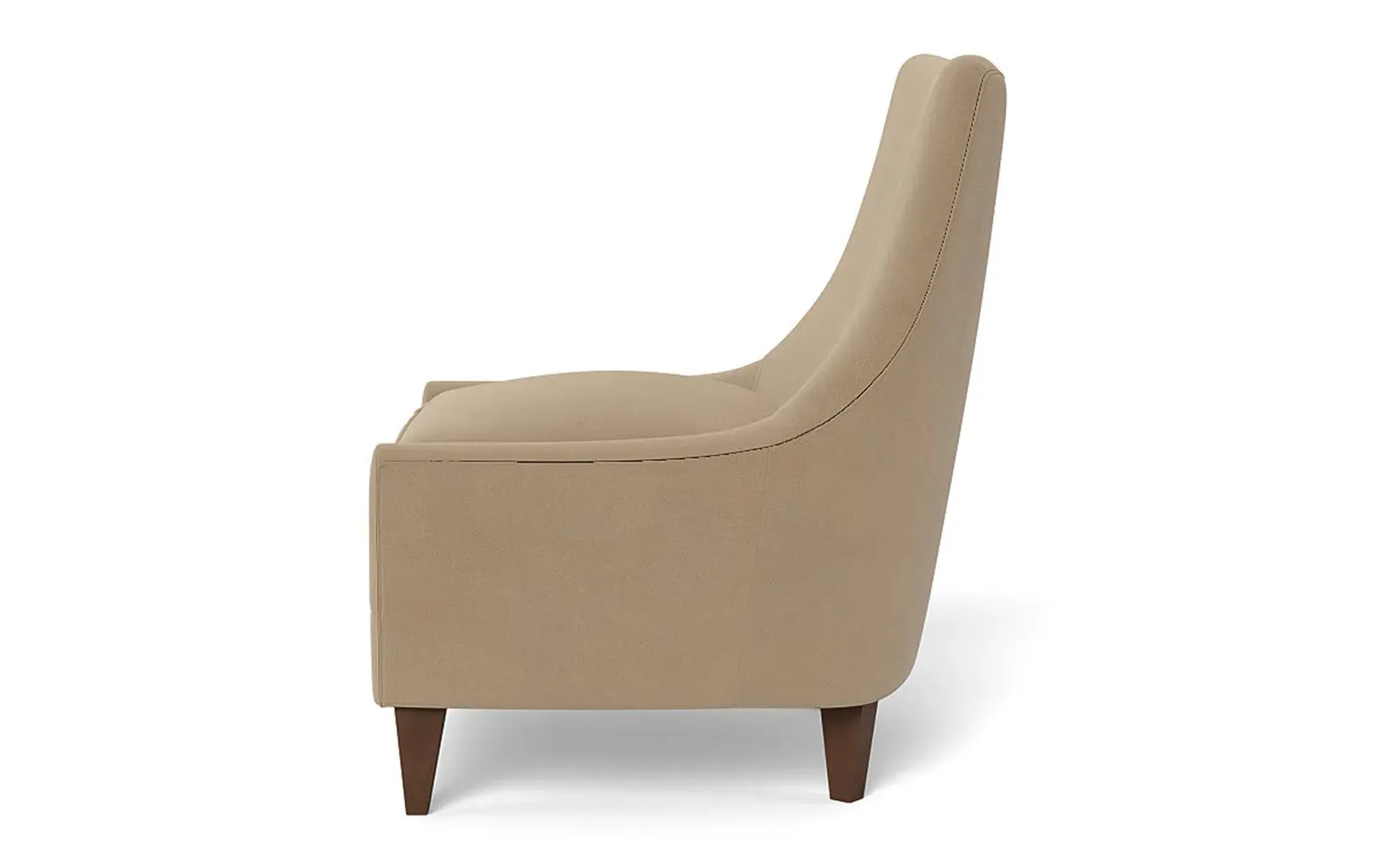 Miriam Slipper Chair - Sand Dune, Performance Velvet