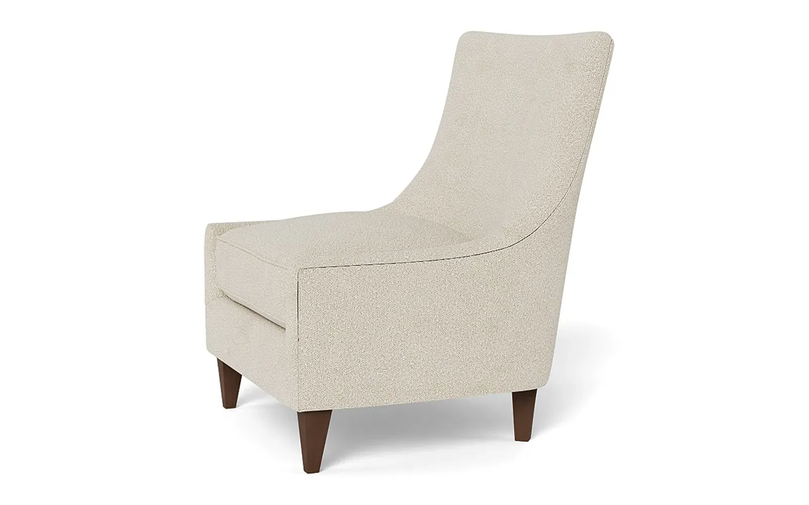 Miriam Slipper Chair - Sugar Cookie, Boucle