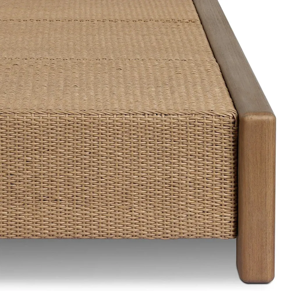 Miro Rectangular Outdoor Coffee Table - Brown, Teak