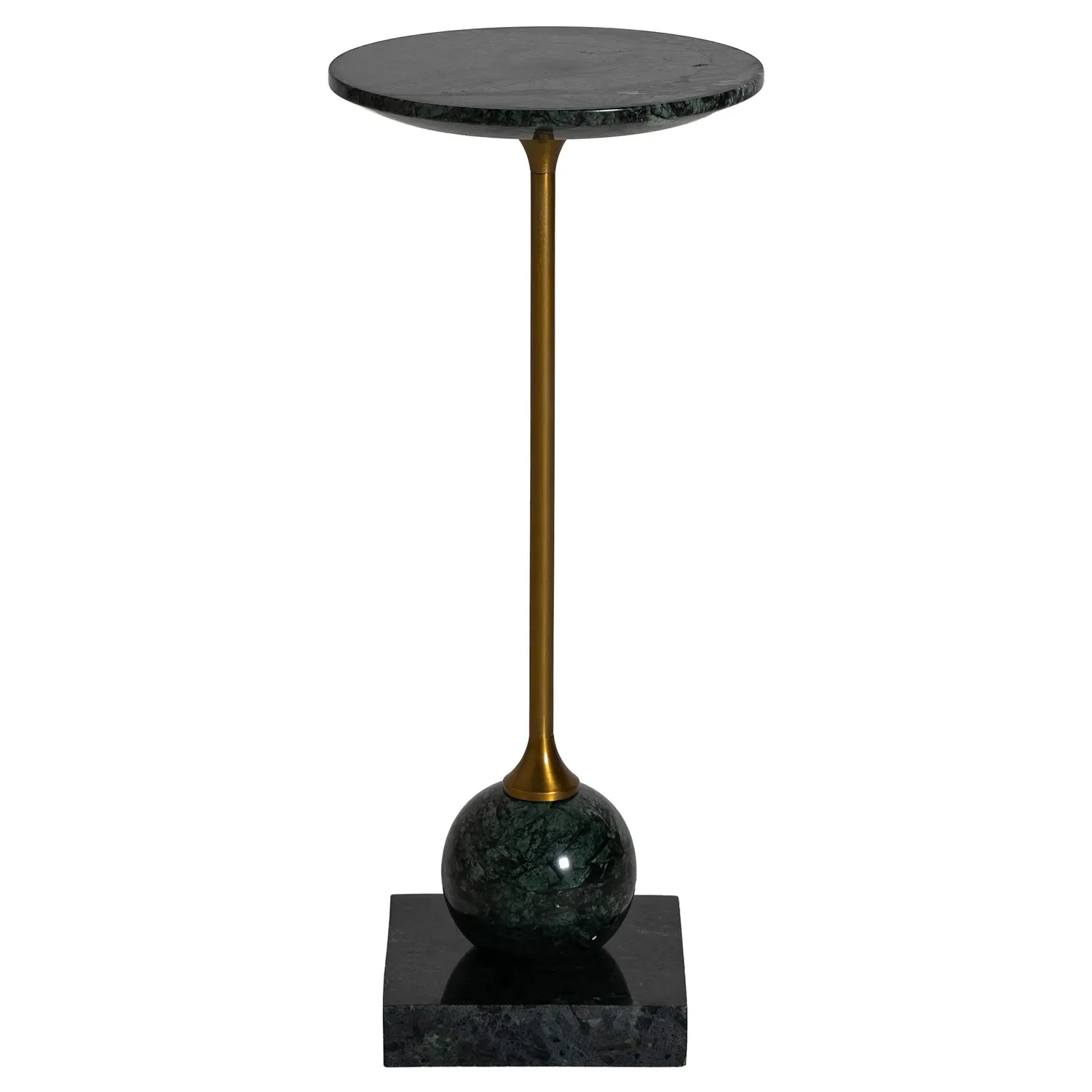 Misha Drink Table - Green, Marble