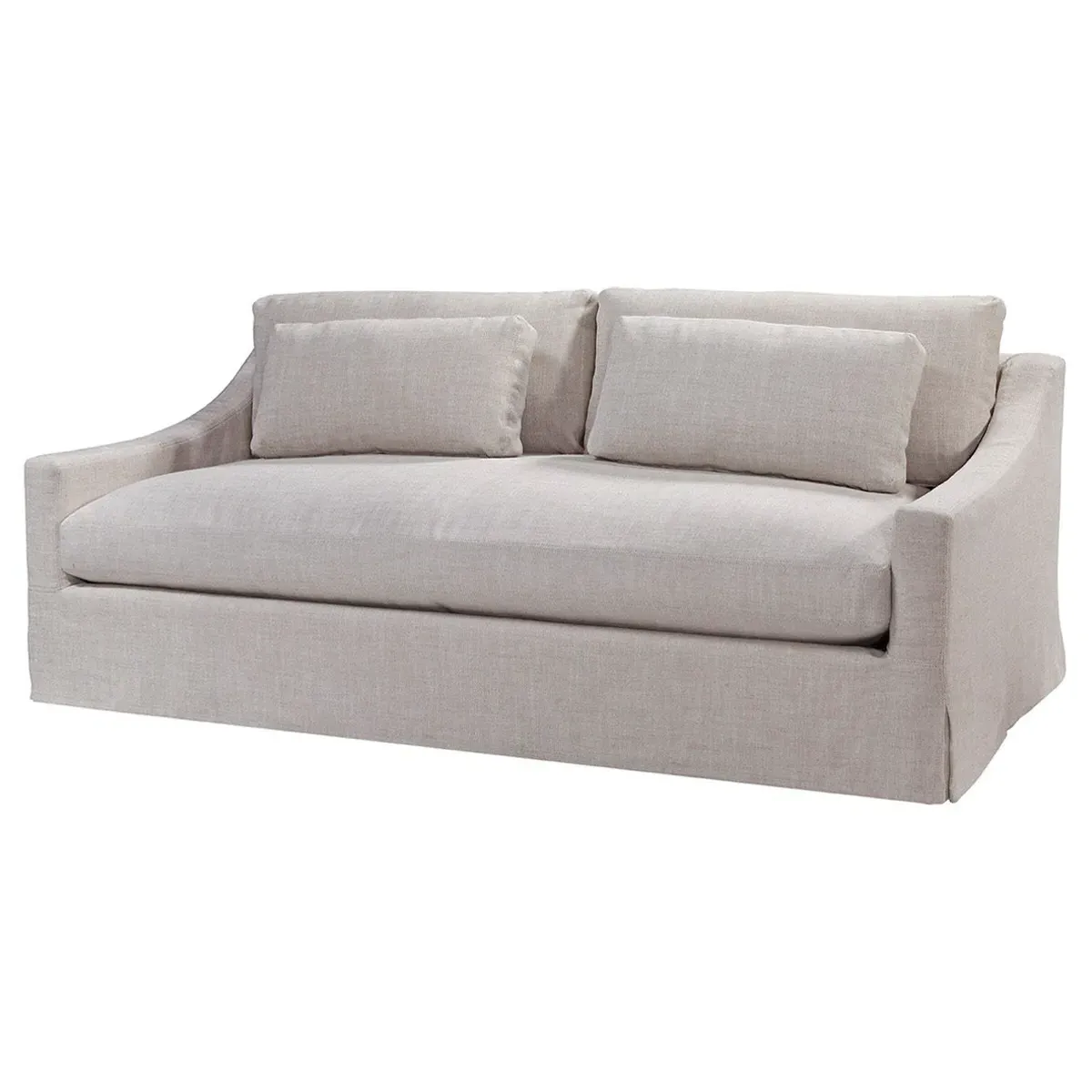 Mitch Slipcovered Sofa - Beige, Linen image