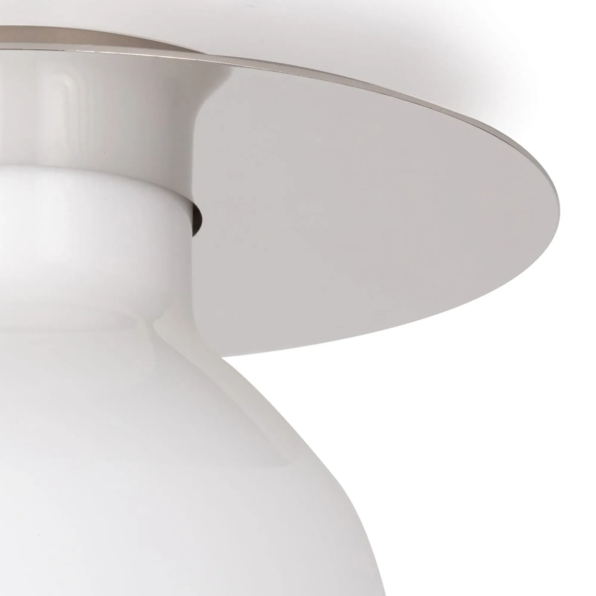 Mixer Industrial Flush Mount Light - White, Steel