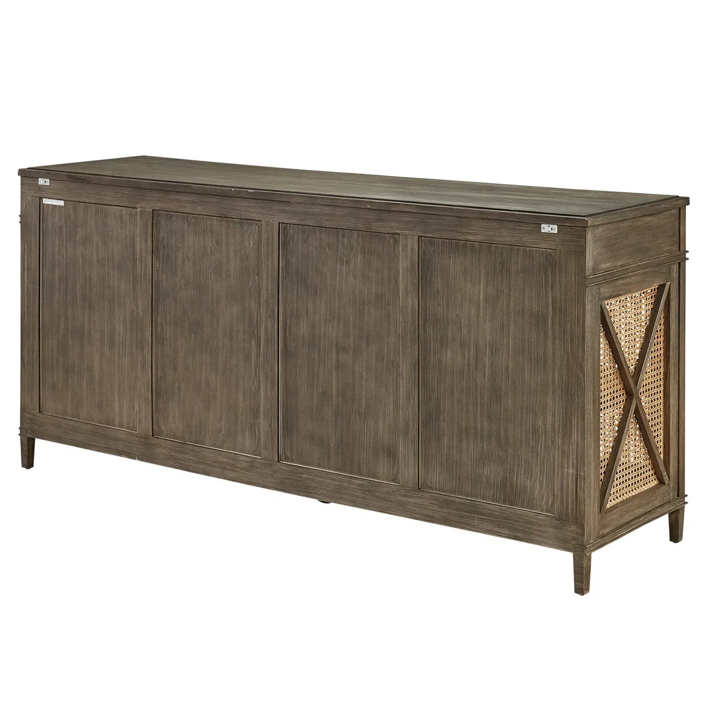Mohini Elm Wood Woven Cane Buffet - Brown