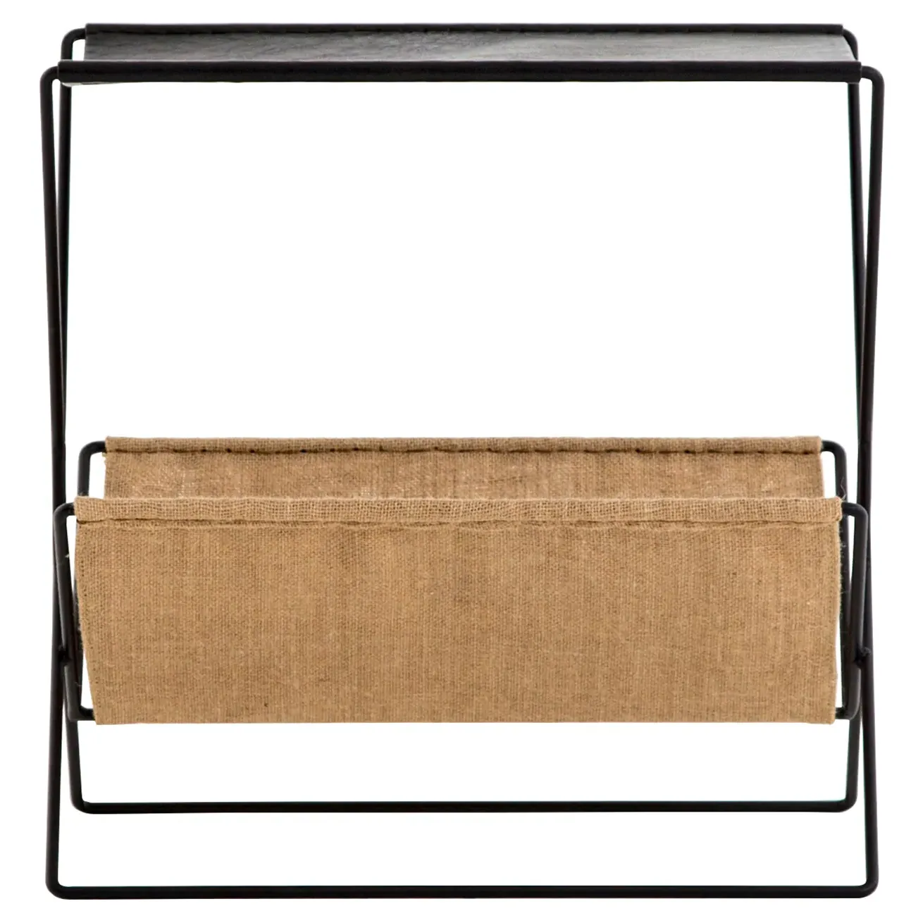 Molly Slim Frame Magazine Rack - Black, Iron