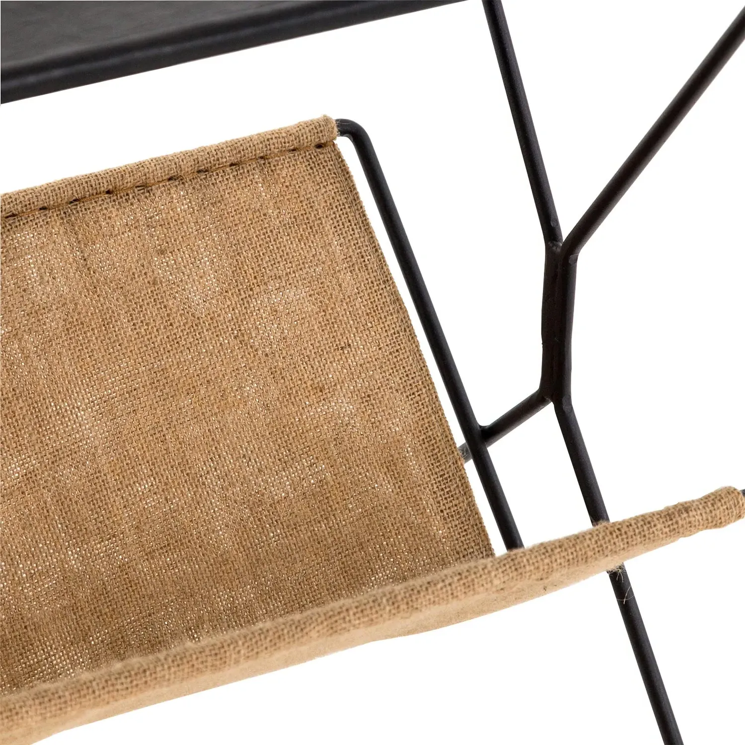 Molly Slim Frame Magazine Rack - Black, Iron