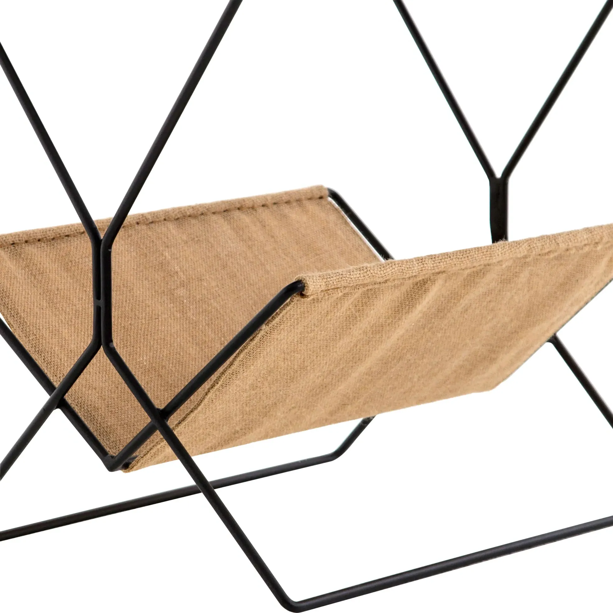 Molly Slim Frame Magazine Rack - Black, Iron