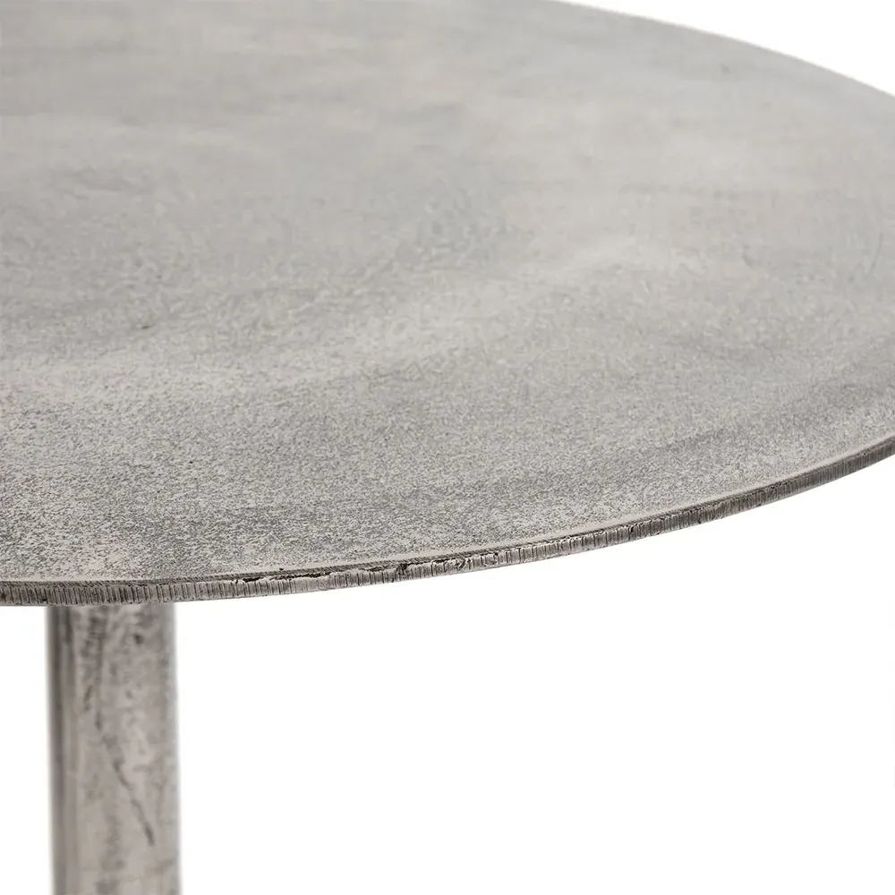 Mona Bar Table - Silver, Aluminum