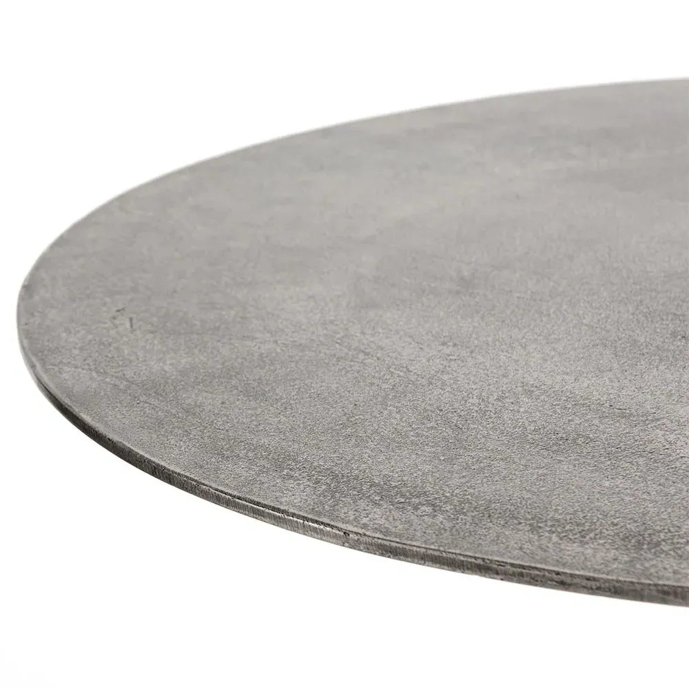 Mona Bar Table - Silver, Aluminum