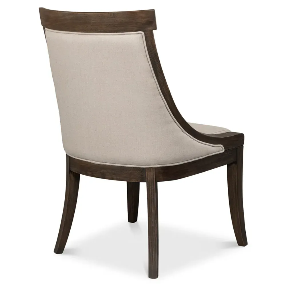 Mona Dining Chair - Beige, Linen
