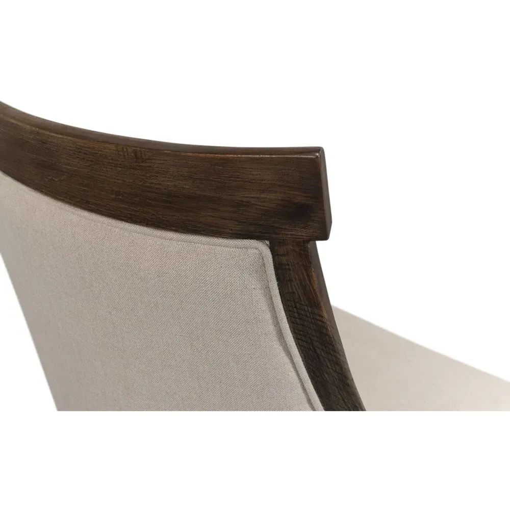 Mona Dining Chair - Beige, Linen