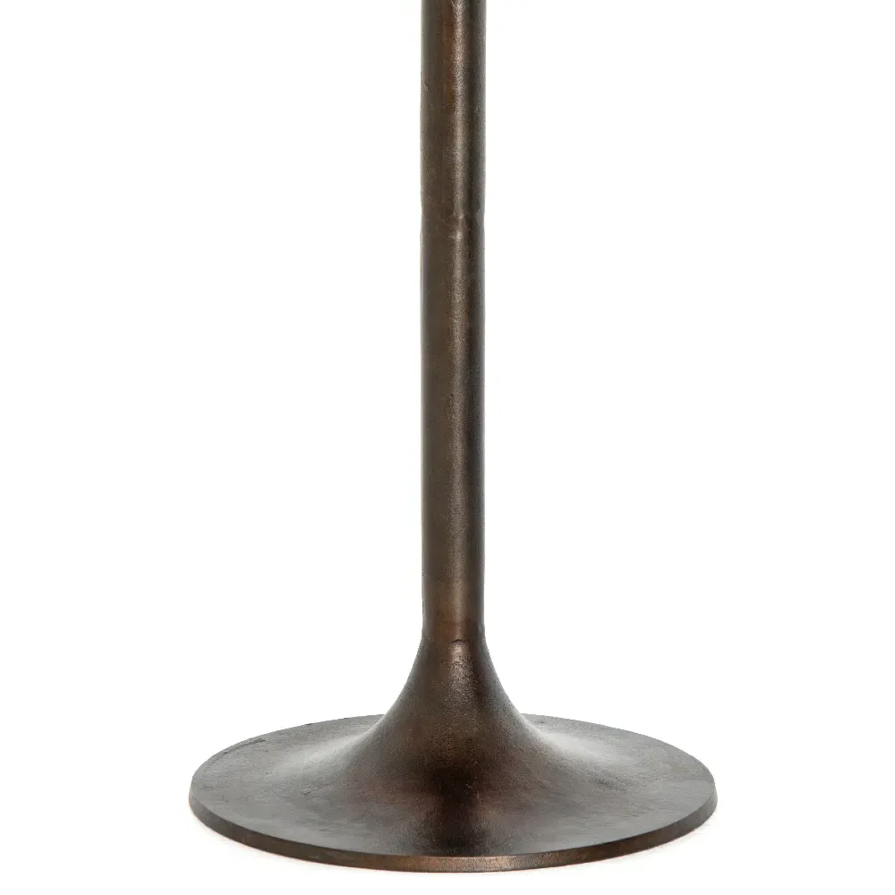 Mona Industrial Loft Bar Table - Black, Aluminum