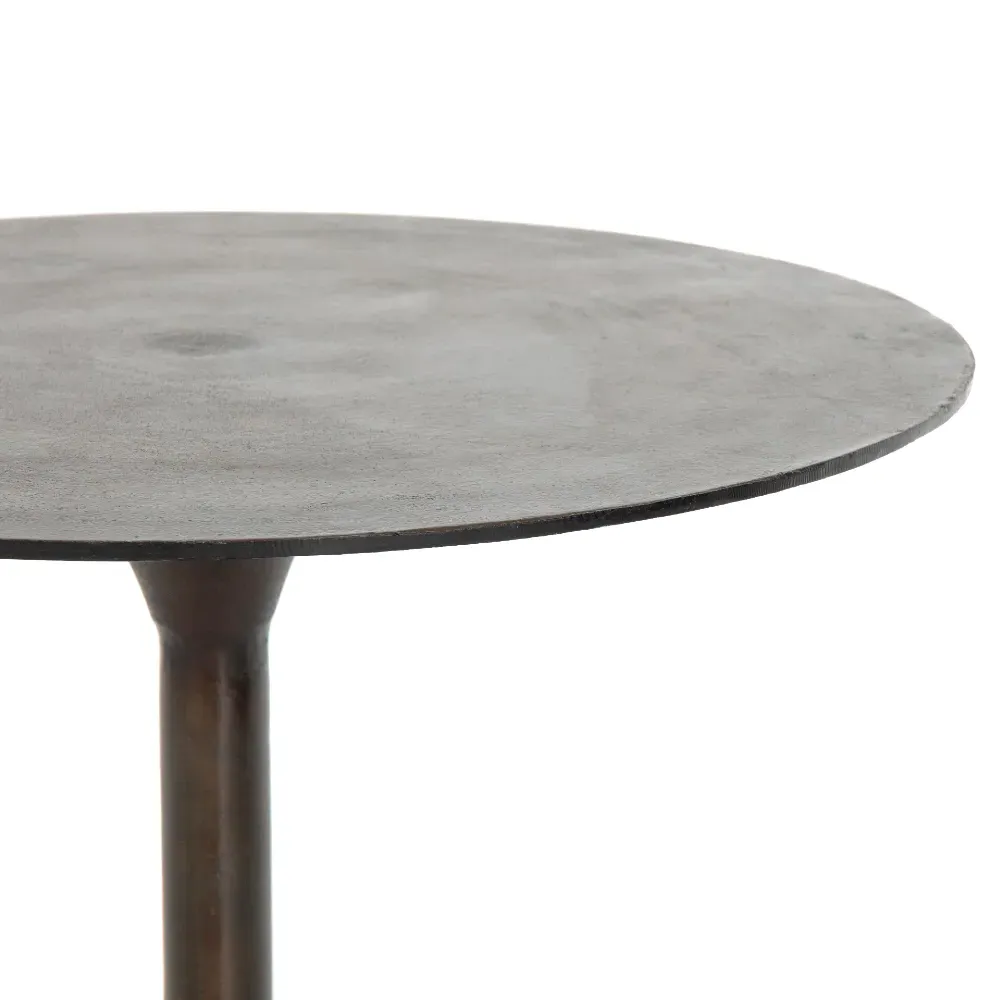 Mona Industrial Loft Bar Table - Black, Aluminum