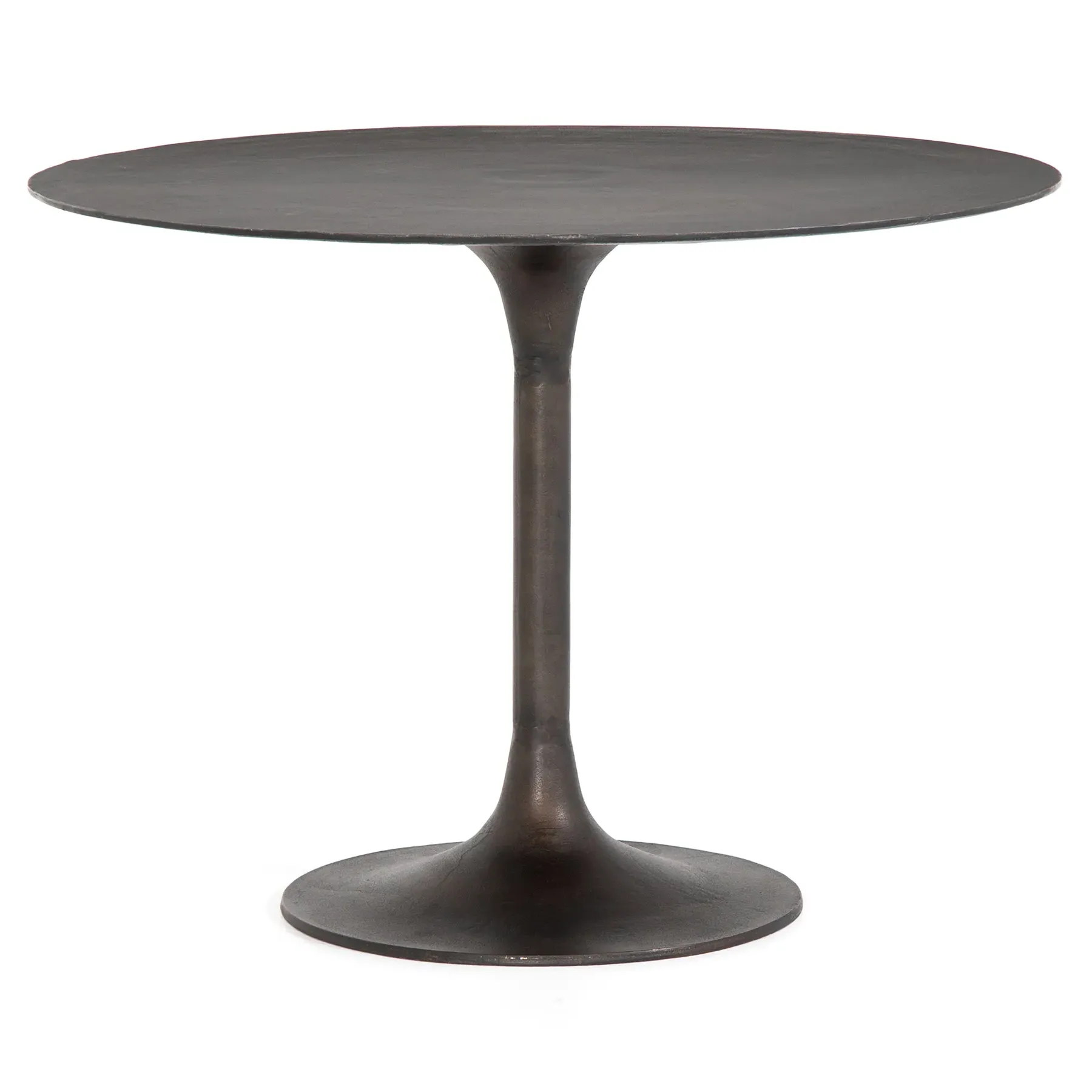 Mona Round Tulip Dining Table - Brown, Cast Aluminum image