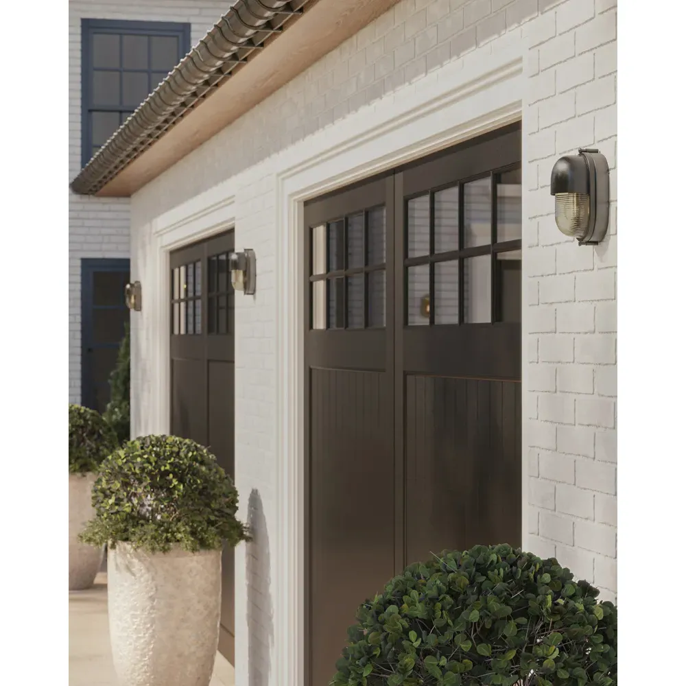 Monara Outdoor Wall Sconce - Antique Silver, Glass