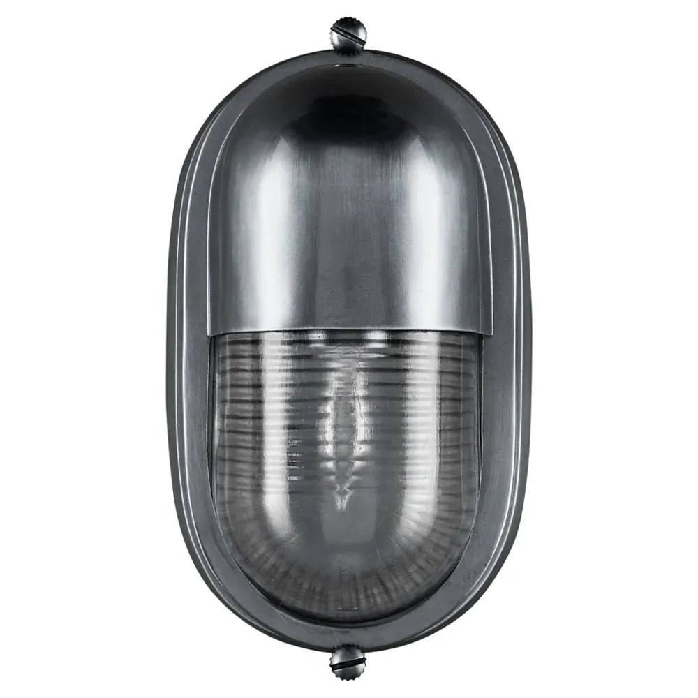 Monara Outdoor Wall Sconce - Antique Silver, Glass