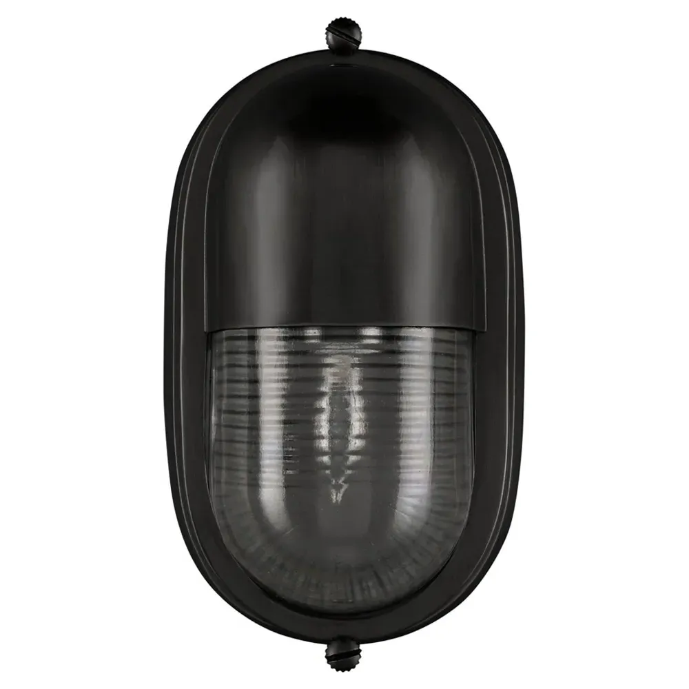 Monara Outdoor Wall Sconce - Matte Black, Glass