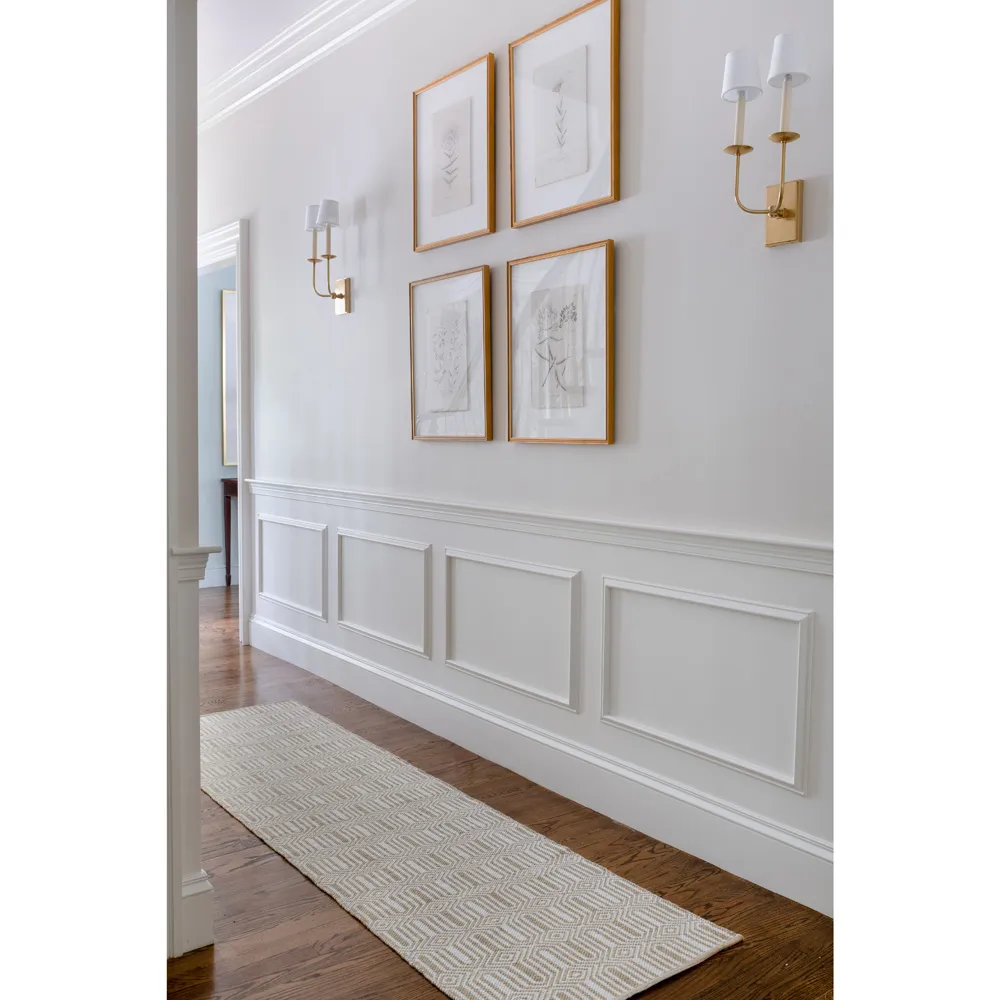 Monet Geometric Patterned Indoor Outdoor Rug - Beige