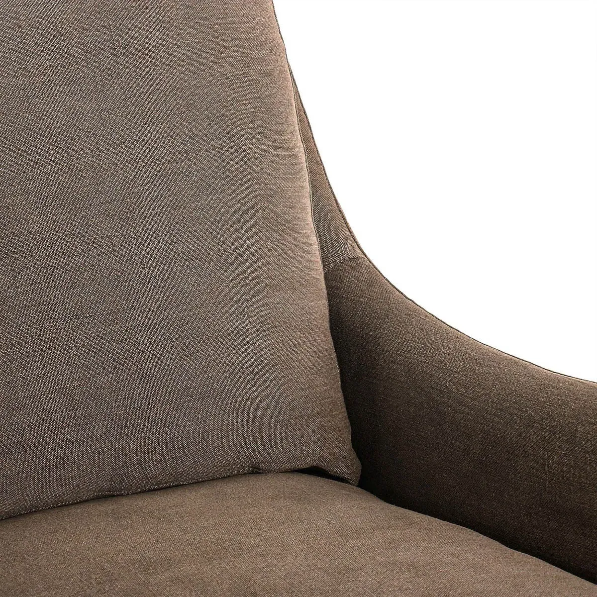 Monette Glider Swivel Chair - Brown, Linen