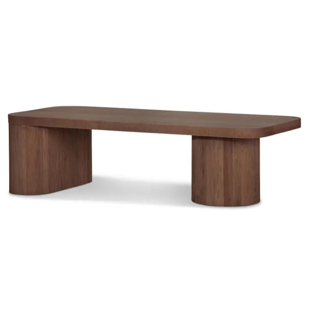 Monroe Rectangular Coffee Table - Brown, Oak Wood