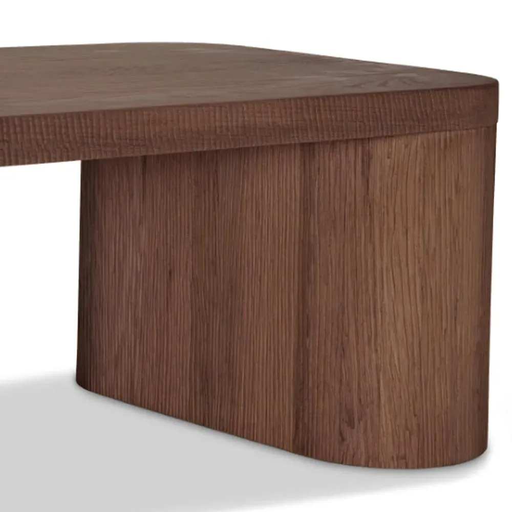 Monroe Rectangular Coffee Table - Brown, Oak Wood