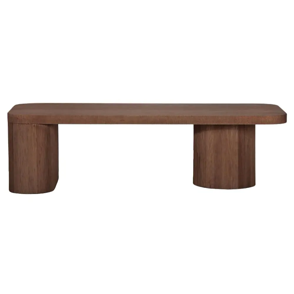 Monroe Rectangular Coffee Table - Brown, Oak Wood