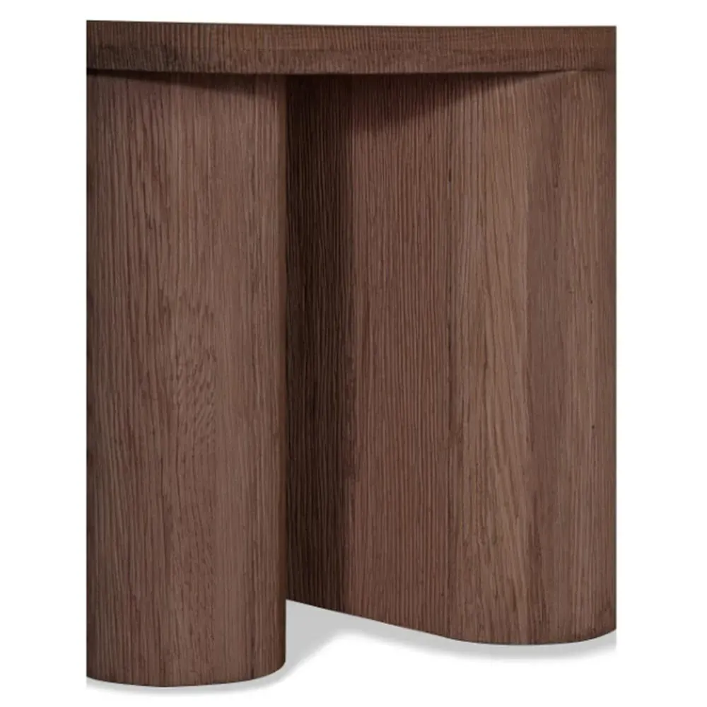 Monroe Rectangular Side Table - Brown, Oak Wood