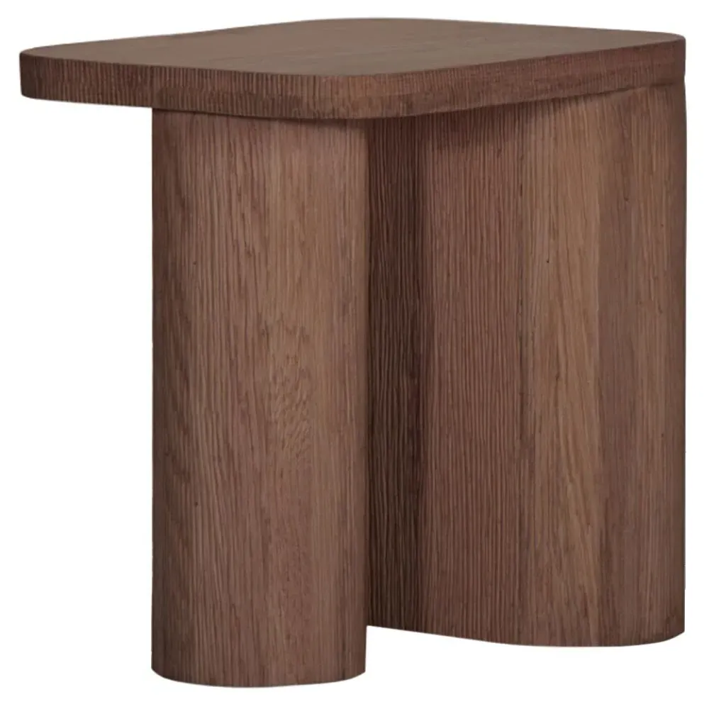 Monroe Rectangular Side Table - Brown, Oak Wood image