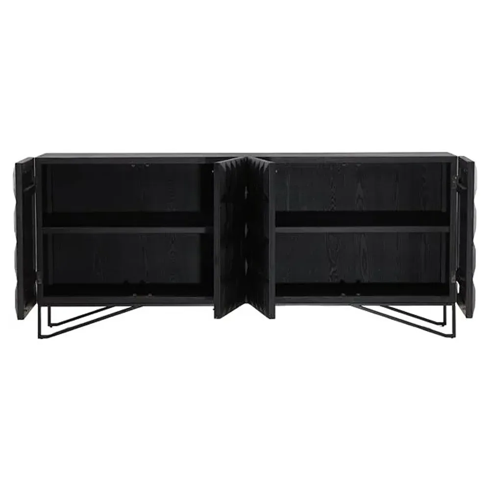 Montauk Reclaimed Wood Sideboard - Black