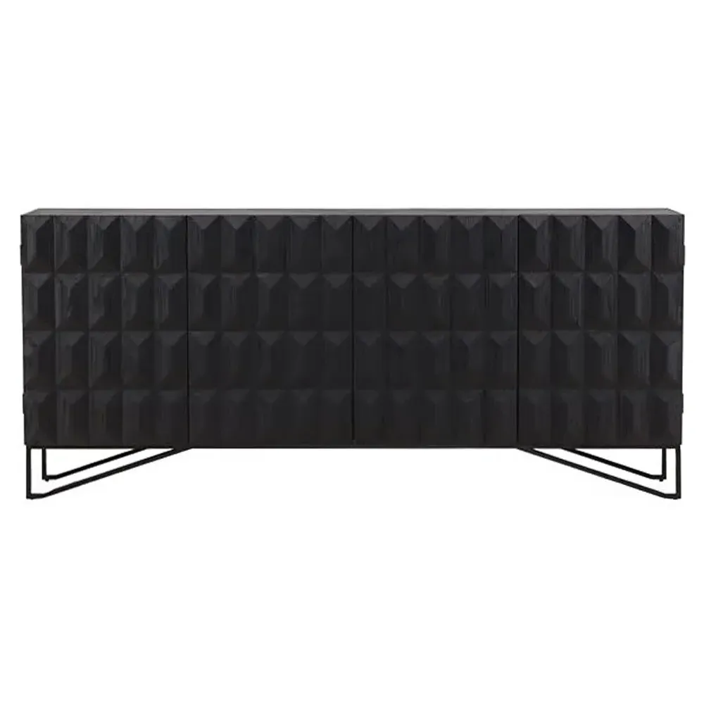 Montauk Reclaimed Wood Sideboard - Black