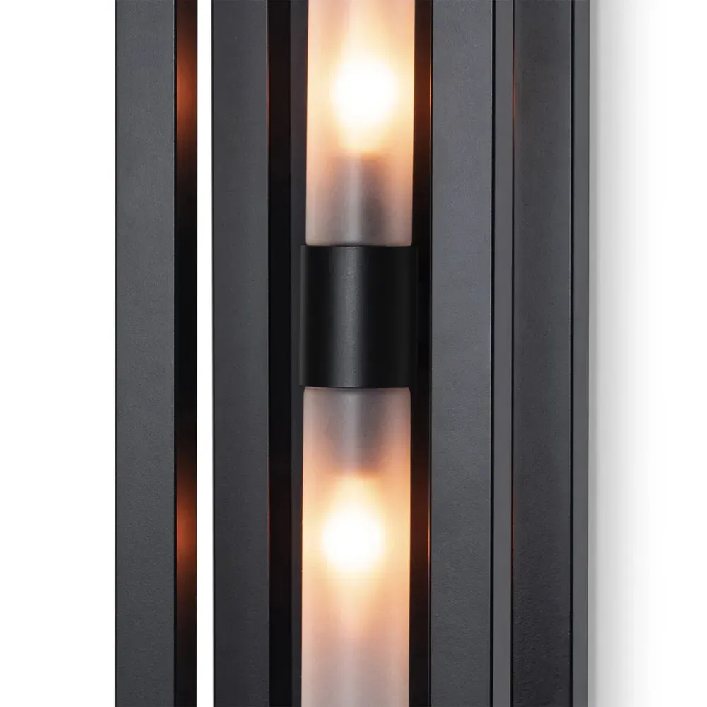 Montecito Double Ended Outdoor Sconce - Black, Iron