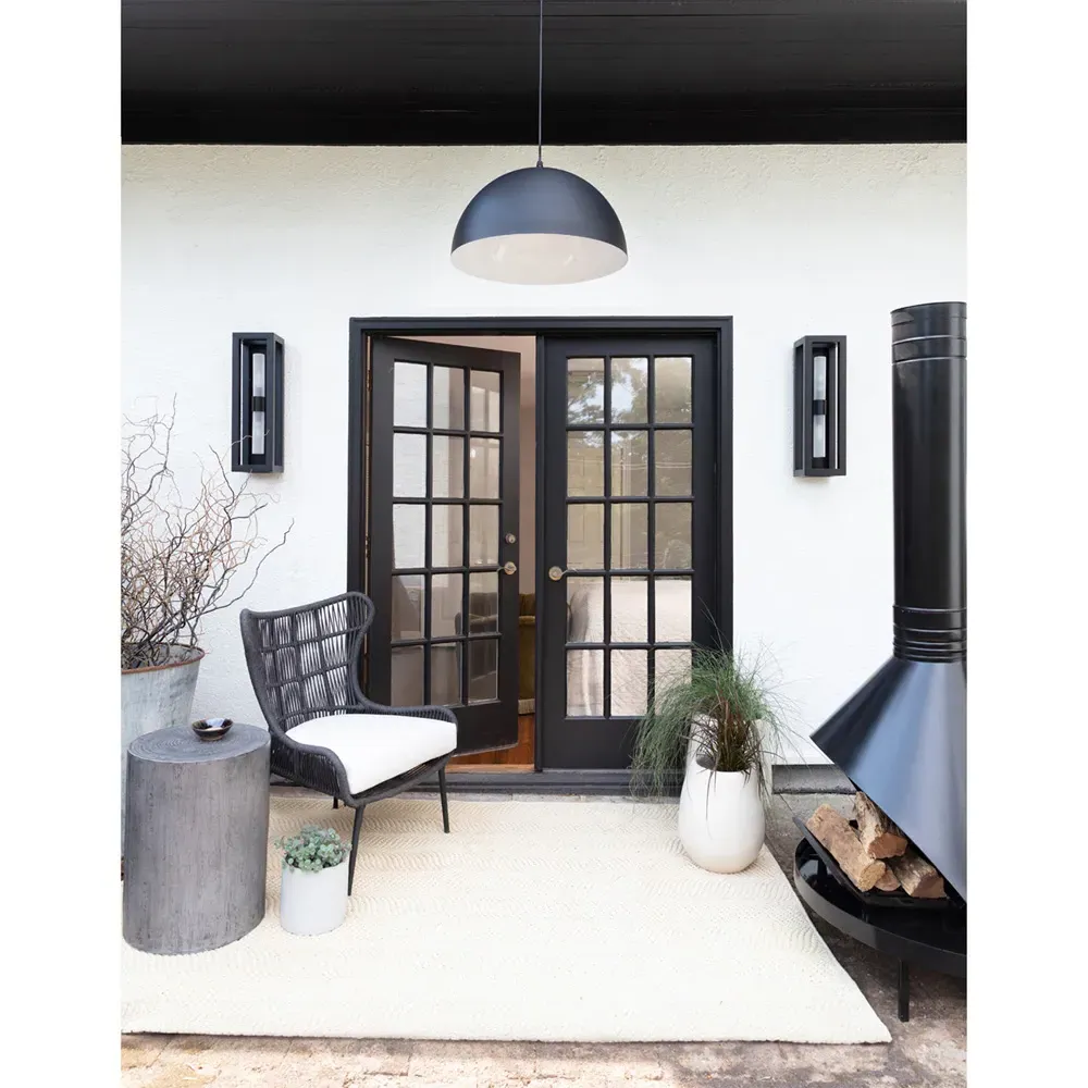 Montecito Double Ended Outdoor Sconce - Black, Iron