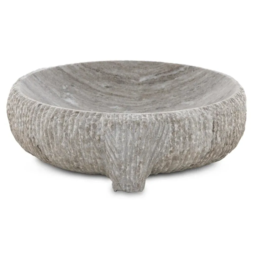 Montero Bowl - Antique White, Marble