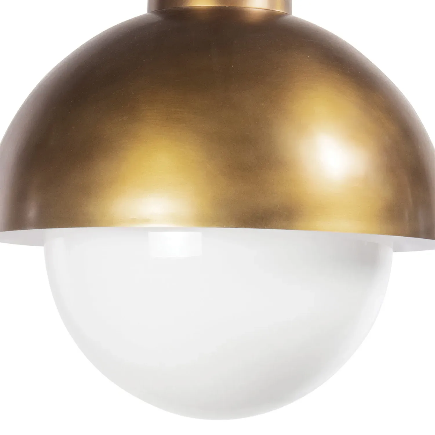 Montreux Single Pendant Light - Natural Brass, Steel