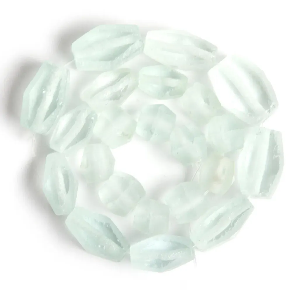 Moriah 12 Inch Chandelier with Recycled Glass Beads - Clear