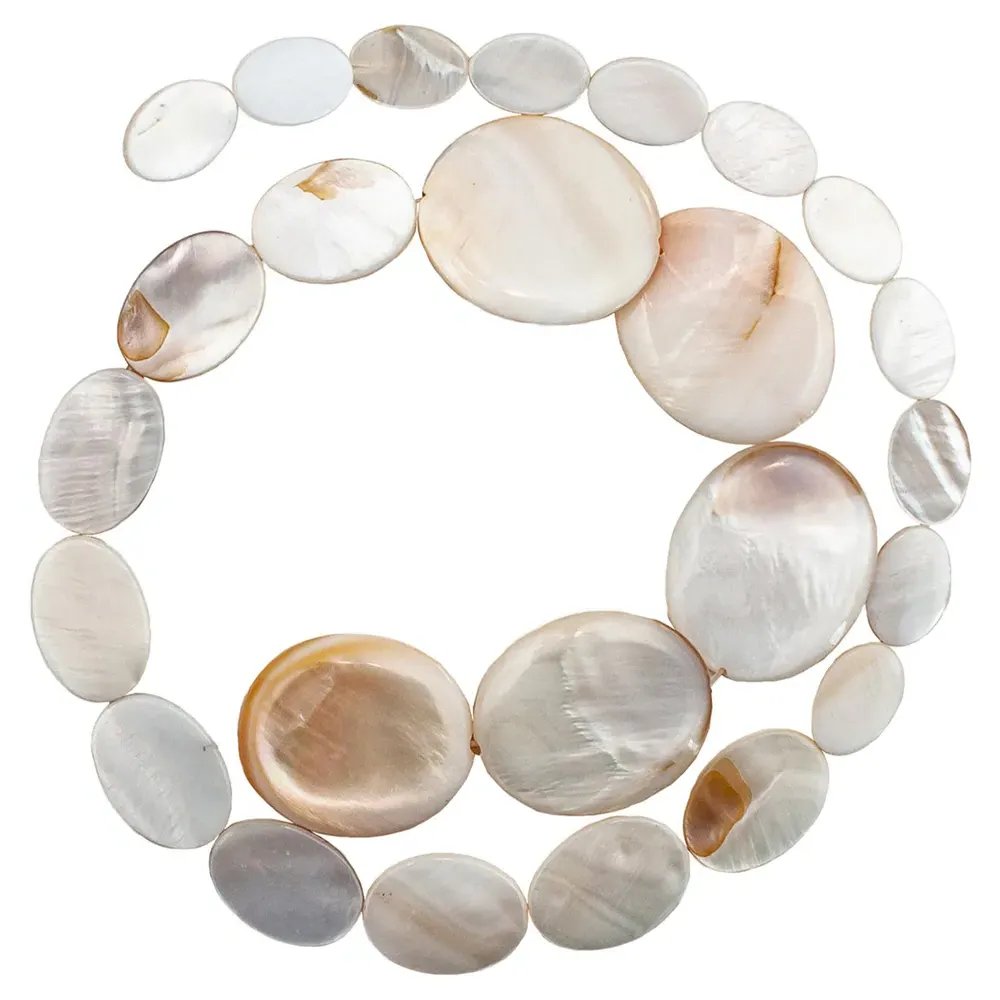 Moriah 24" Coastal Chandelier - Brass, Mother of Pearl