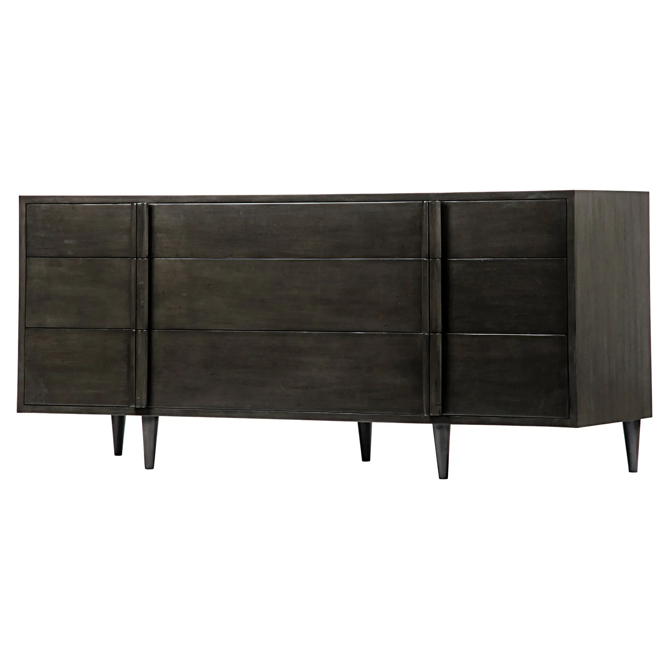 Morty 9-Drawer Dresser - Pale Black, Mahogany image