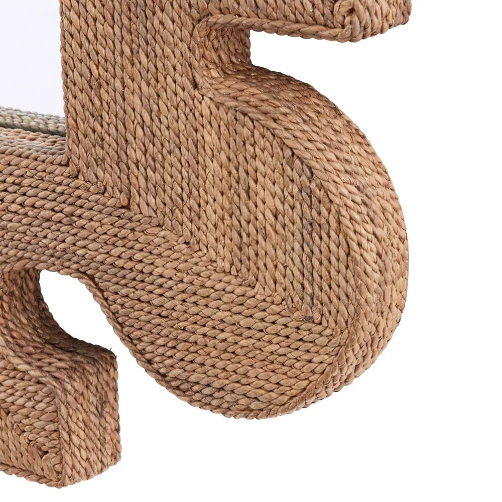 Mowgli Round Wall Mirror - Brown, Abaca Rope