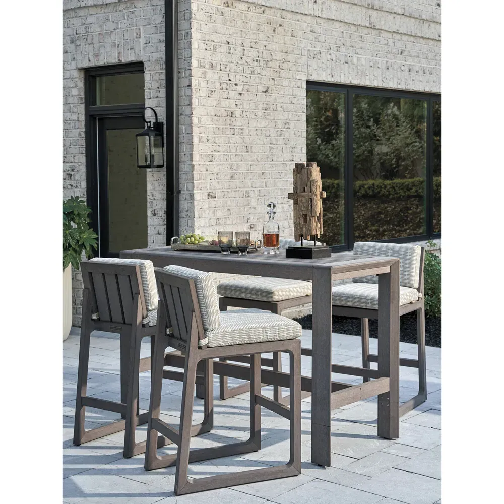 Mozambique Adjustable Outdoor Bistro Table - Brown, Teak