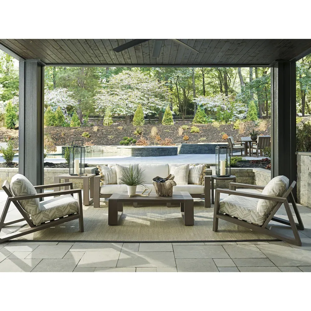 Mozambique Rectangular Outdoor Coffee Table - Brown, Teak