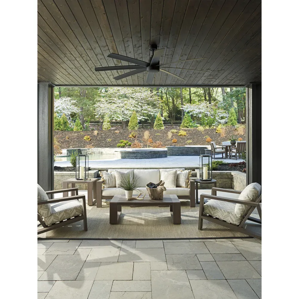 Mozambique Rectangular Outdoor Side Table - Brown, Teak