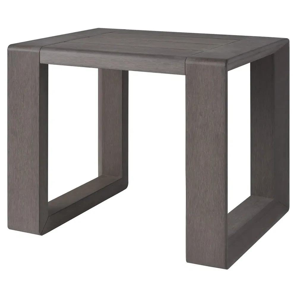 Mozambique Rectangular Outdoor Side Table - Brown, Teak