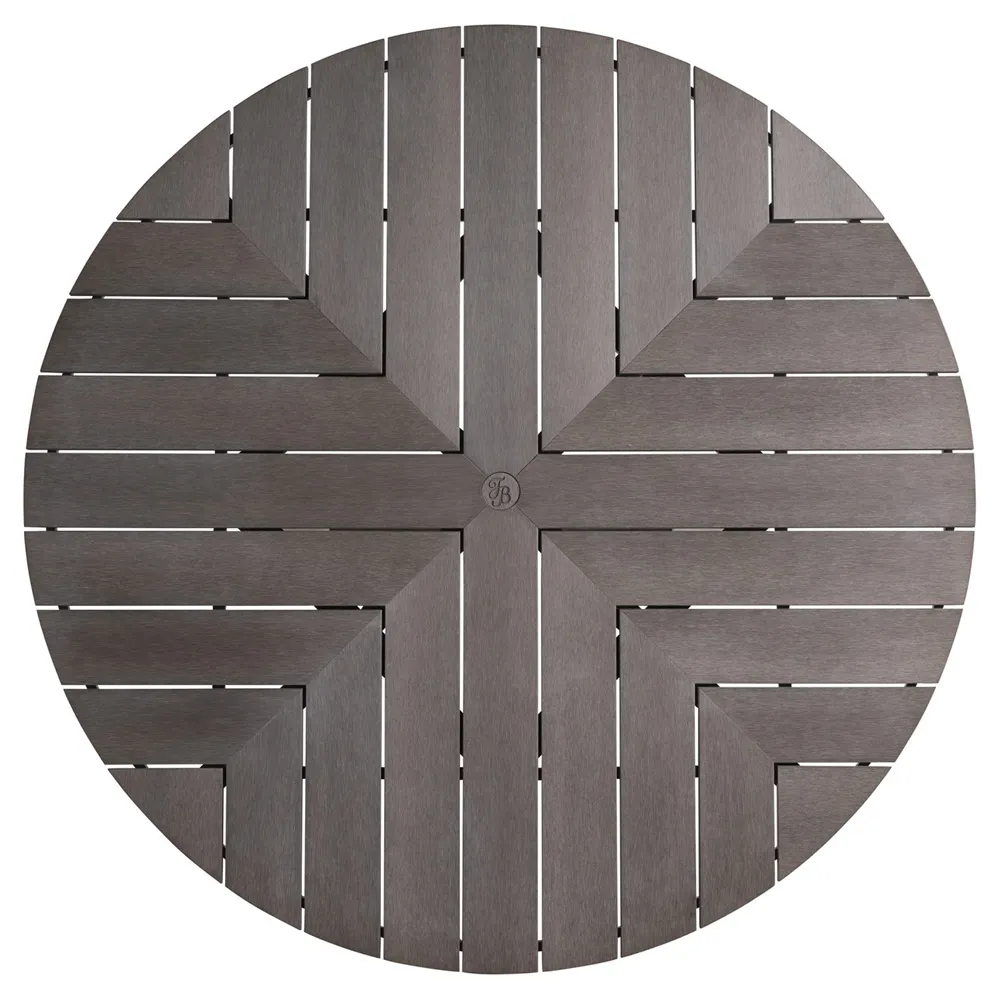 Mozambique Round Outdoor Dining Table - Brown, Teak