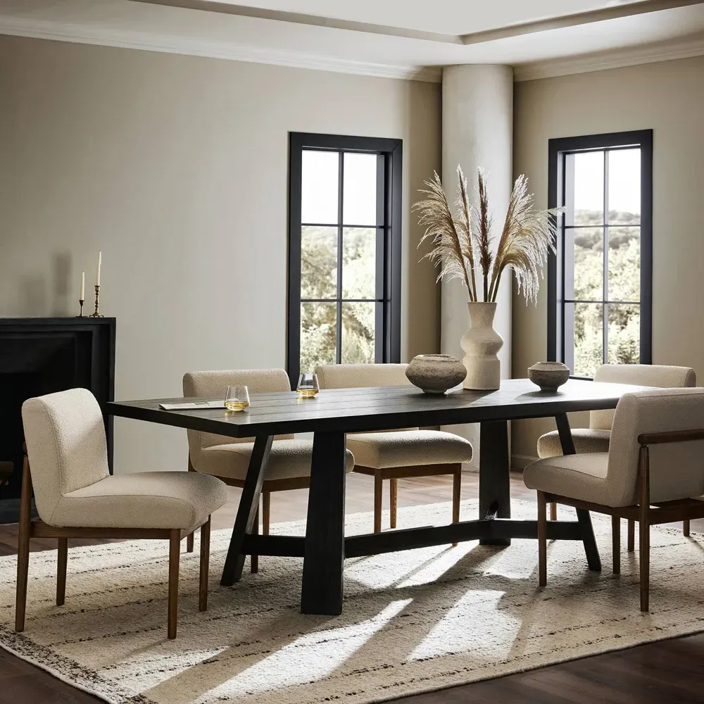 Munich Dining Table - Ebony Oak