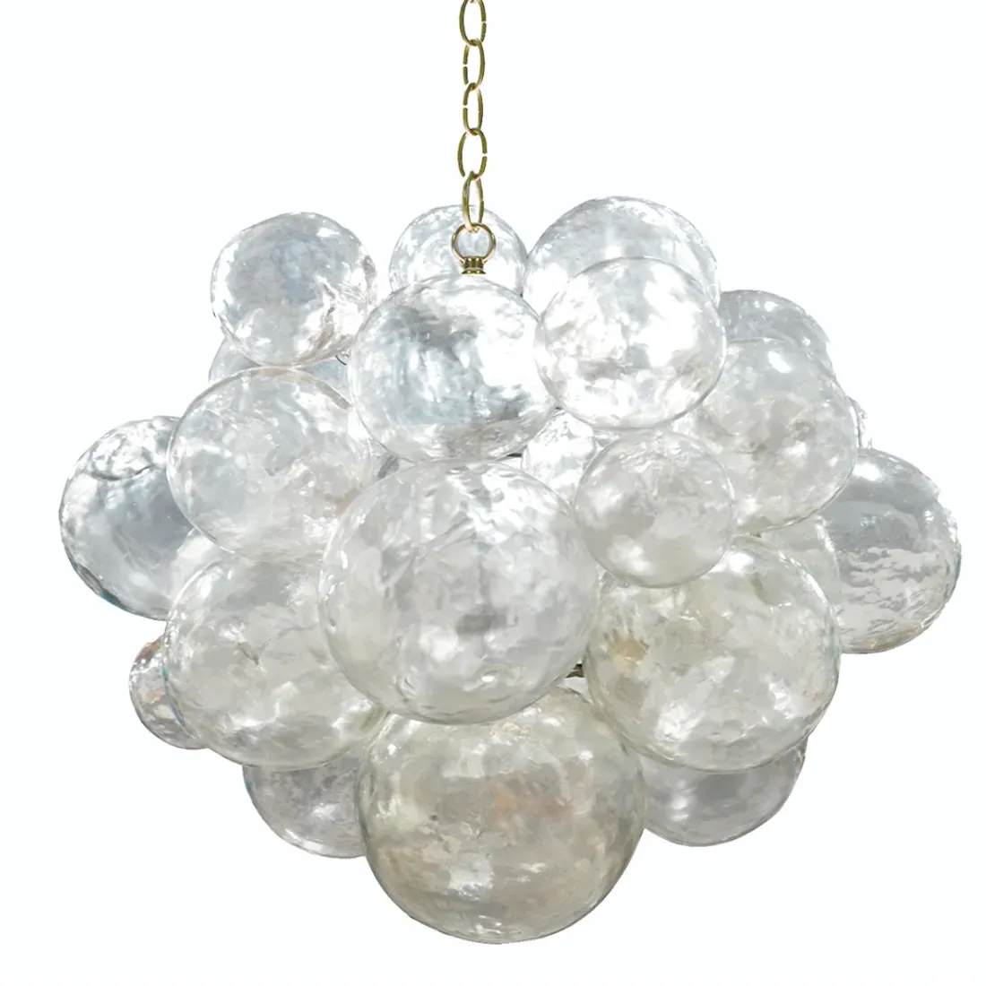 Muriel Bubbled Chain Chandelier - Brass, Resin image