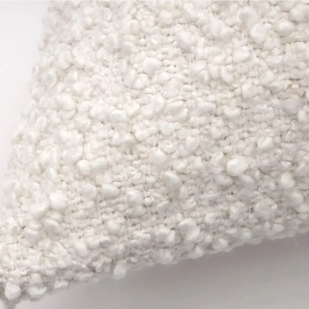 Murphy 20x20 Throw Pillow - Cream, Boucle