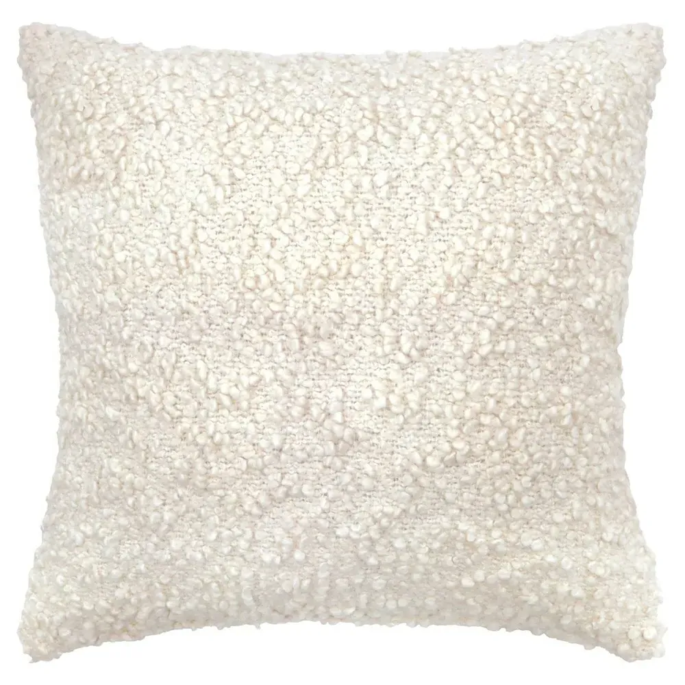 Murphy 20x20 Throw Pillow - Cream, Boucle