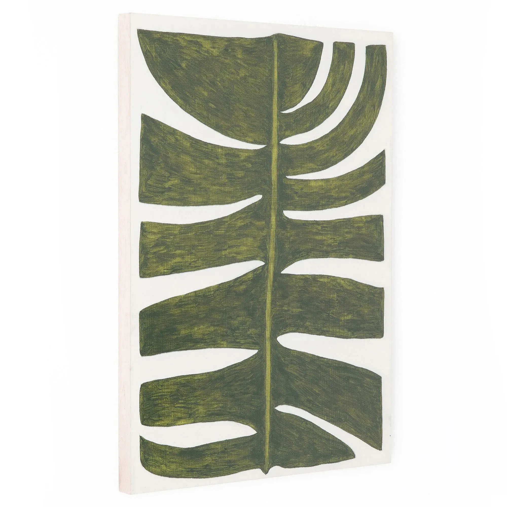 Musa Sapientum Fixa Wall Art - Green, Maple Wood