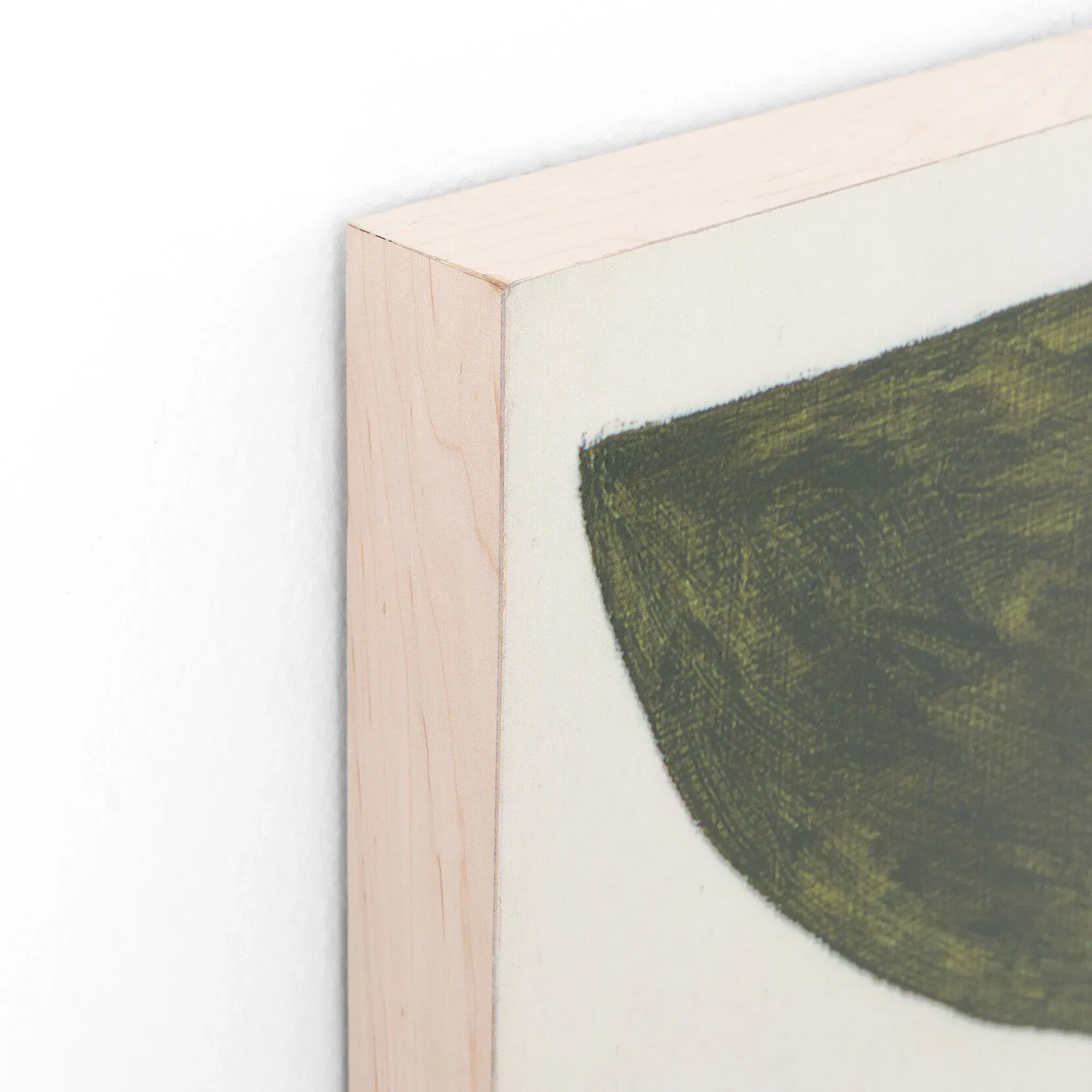 Musa Sapientum Fixa Wall Art - Green, Maple Wood