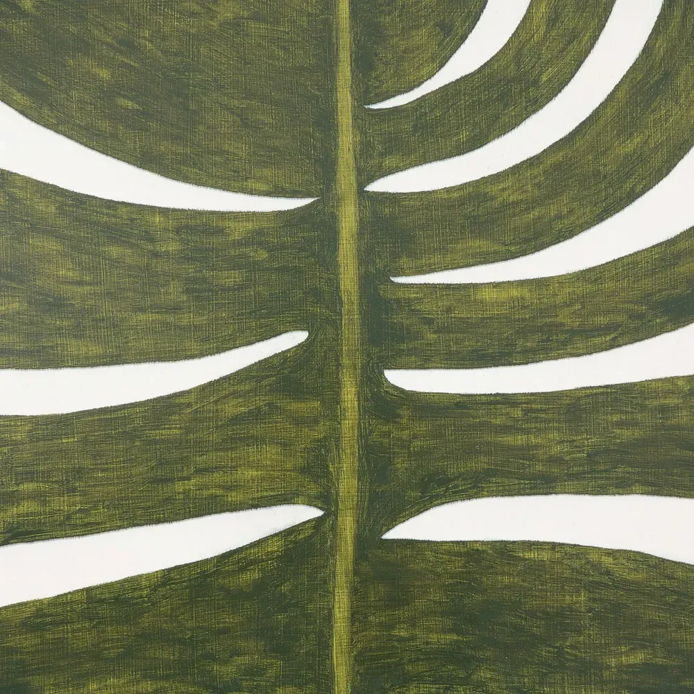 Musa Sapientum Fixa Wall Art - Green, Maple Wood