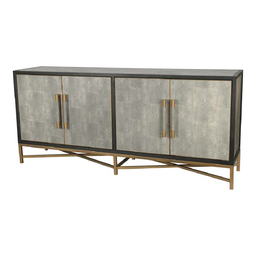Myla Hollywood Sideboard Buffet - Grey, Oak Wood